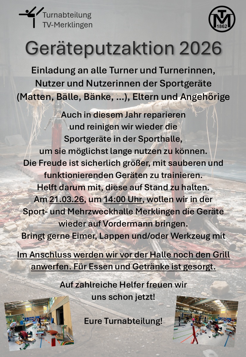 Geräteputzaktion 2026